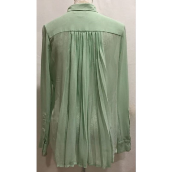 Olive and Oak Long Sleeve Button Shirt Top Size M - Picture 3 of 8